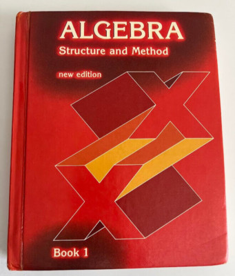 Algebra Structure and Method Book 1 Houghton Mifflin HC 1981