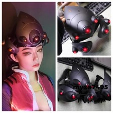 Widowmaker Cosplay Helmet Overwatch Mask Light Props Halloween Black Git New 1PC