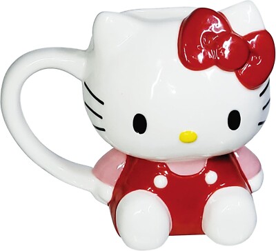 Sanrio Hello Kitty Mug approx. 200ml Die-cut Kitty Tableware SAN4359-1
