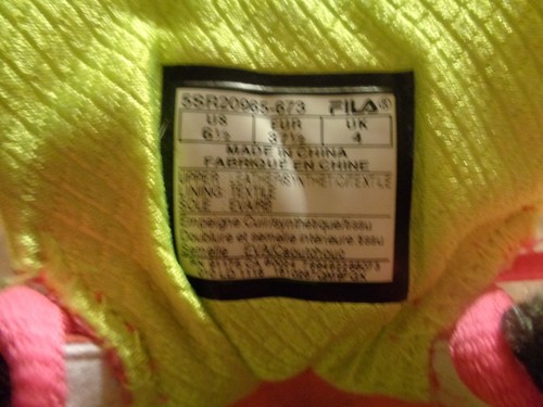 Fila Cool Max Womens Shoes Size 6.5 RN #5SR20965-673 Pink & super Nice - Picture 6 of 9