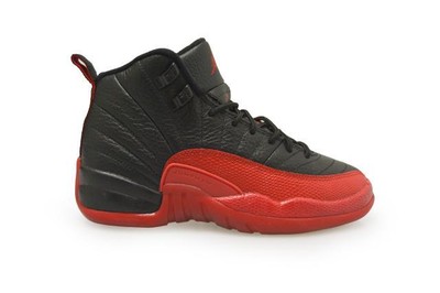 Júnior Nike Air Jordan 12 Retro Bg Raro - 153265 002- Negro Rojo Zapatillas  | eBay