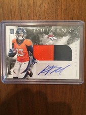 2020 K.J. HAMLER Panini Origins RC Patch Auto Broncos