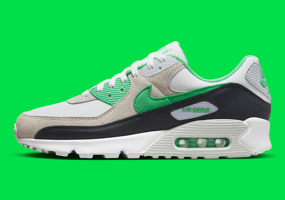 Nike Air Max 90 Spring Green White Grey DM0029-104 Men's | eBay Nike Air Max 90 Spring Green White Grey DM0029-104 Men's | eBay