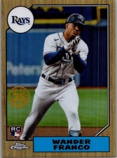 2022 Topps Chrome #87BC-13 Wander Franco 1987 Topps Baseball