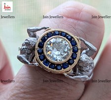 1.40 - 1.60 Karat JK / VS2 Natürlich Solitaire Diamant Herren Ring 18 Weiß Gold