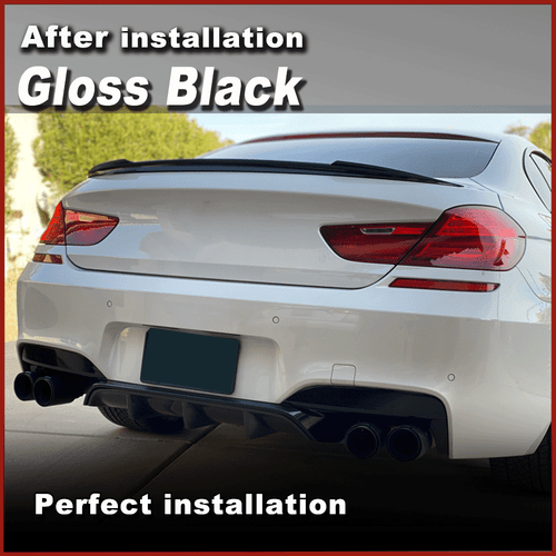 Passt Für BMW M6 F06 F12 F13 M-Paket 2012-2016 Matt Schwarz Heckdiffusor Spoiler - Picture 4 of 12