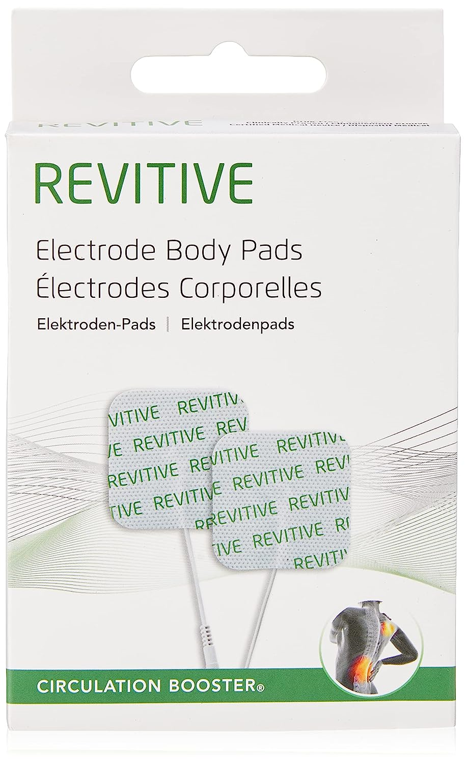 Revitive 2044REVPADSEU Electrode Body Pads 2 Piece for sale online