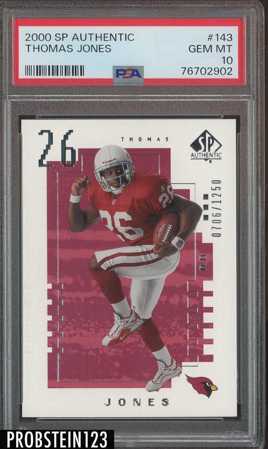 Thomas Jones SP Authentic #143 Base
