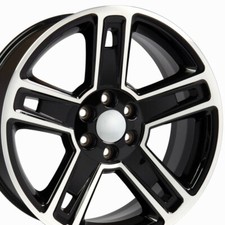 22 Black Machd 5664 Wheel Set Fits Silverado Tahoe Yukon Escalade Sierra