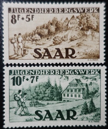 Germany - French Occupation - Saar Saar N°250/251 Mint ** Luxury MNH