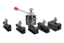 Shars 6 - 12" CNC AXA Piston Quick Change Tool Post Set 250-100 + Certificate #}