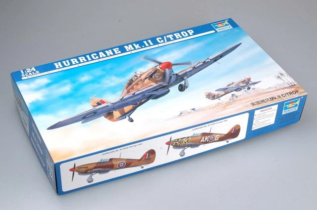 Trumpeter 02416 HURRICANE MK.II C/TROP 1:24 Kit di modellismo - Immagine 2 di 4