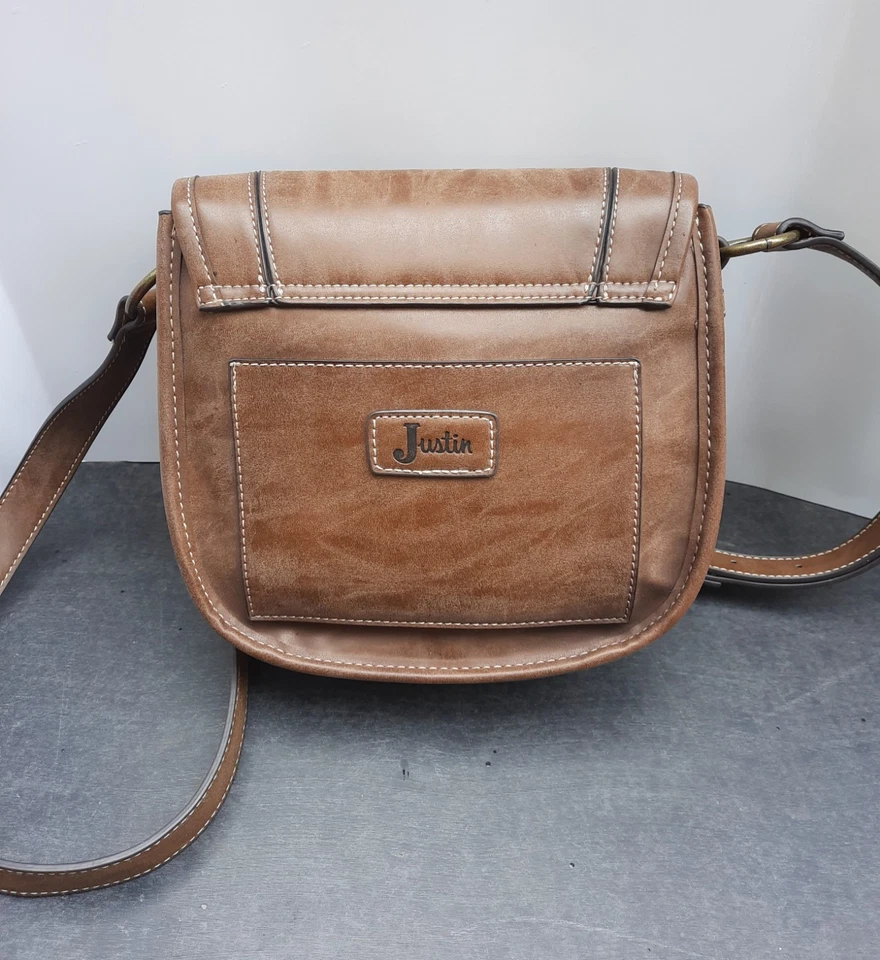 Bolso bandolera Justin Boot Company correa ajustable nuevo sin etiquetas Foto 2 de 4