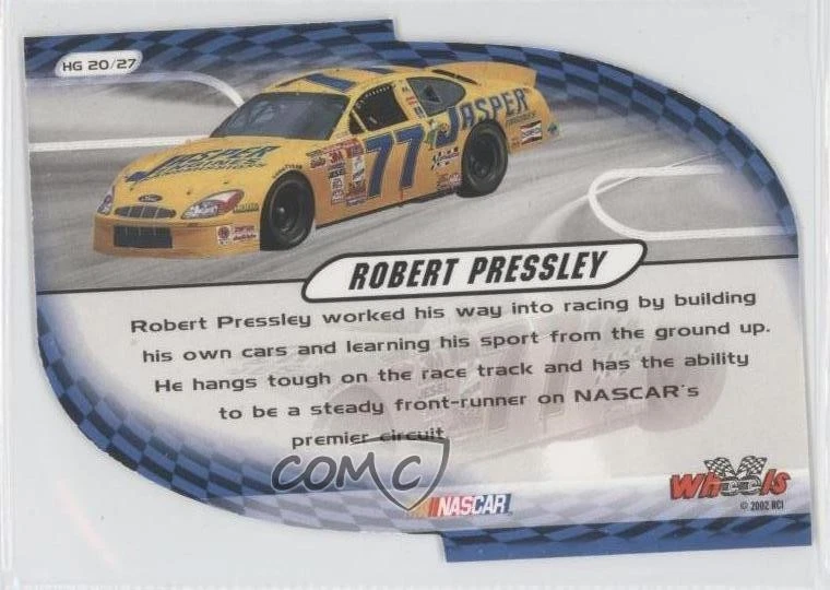 2002 Wheels High Gear High Groove Robert Pressley #HG20 - Image 2 of 2