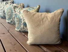 (4) Signature Design By Ashley Furniture Decorative Sofa Throw Pillows 20X20"