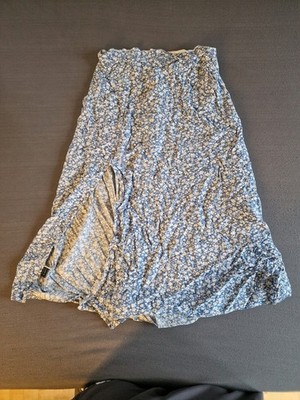 Shein Midi Rock floral BlümchenmuGr. S 36 | Sommerrock mit Schlitz Boho Festival