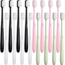 Soft Micro Nano Toothbrush Extra Manual Ultra Bristled With 20000 Soft 16 Pack