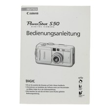 Manual Canon Power Shot S50 Digital Camera Instructions for Use