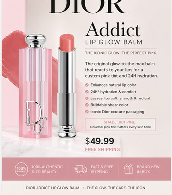 DIOR Addict Lip Glow 021 Rosewood NIB Hydrating Color Change Long Lasting