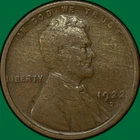 1922-D Lincoln Wheat Cent Fine F Coin #34860