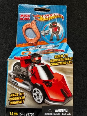 NEW 2013 Mega Bloks Hot Wheels Ripcord Launcher Super Dragster Red 91704