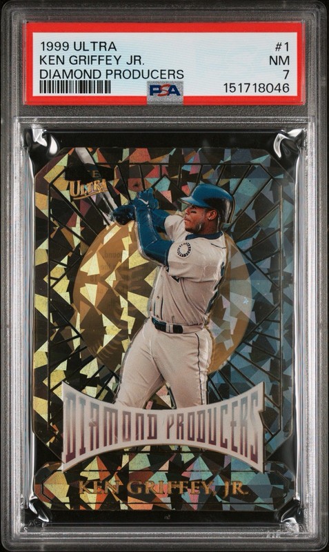 Ken Griffey Jr. 1999 Fleer Ultra DIAMOND PRODUCERS PSA 7 Rare POP 10