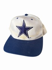 Vintage 80s American Needle DALLAS COWBOYS Adjustable Off WHITE Hat