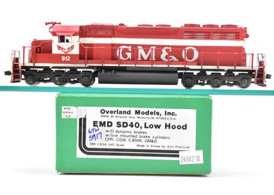 HO Brass OMI Overland Models GM&O Gulf Mobile & Ohio EMD SD40 C/P Weathering