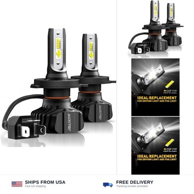 AUXITO H4 9003 HB2 LED Bulbs, 700% Brightness 6500K Cool White, Angle Adjusta...