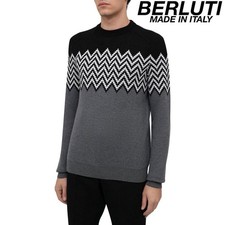 Brand new with tags BERLUTI Jacquard Knit Sweater XS