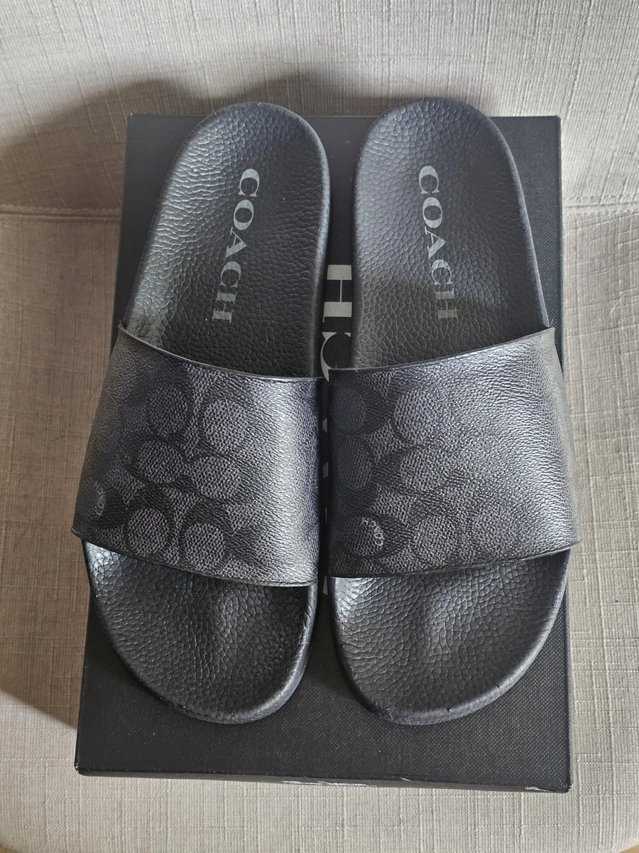 Coach Black Sandals for Men for sale | eBay
