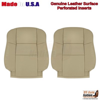 2009-2014 For Acura TSX Genuine Leather Front Seat Top Covers Tan
