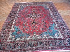 9 x 11'10 Hand Knotted Antique Coral Dargazine Oriental Rug G1940