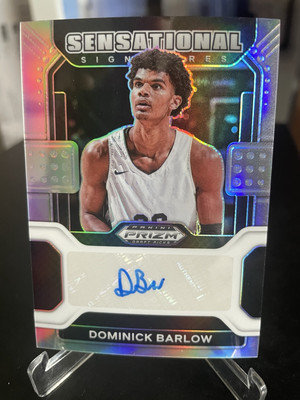 Dominick Barlow Silver AUTO 22-23 Panini Prizm Draft Picks #SS-DOM SPURS HAWKS