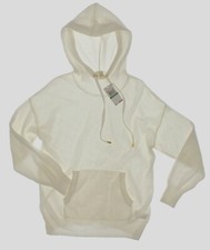 NWT - MICHAEL KORS Women's 'FASHION BASICS' White PULLOVER HOODIE - Large
