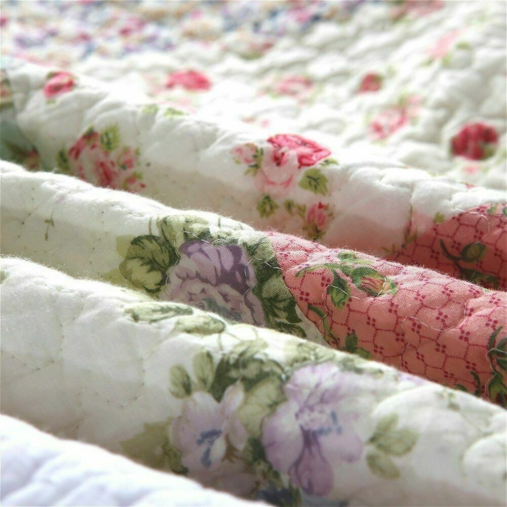 Shrub rose patchwork coord set- lavender/blue main image 1