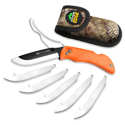 Outdoor Edge Razor Pro Folding Knife Plain Edge 3.5'' Blades 420J2 Stainless