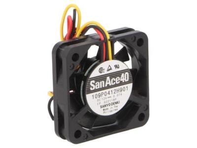 109P0412H901 Lüfter: DC axial 12VDC 40x40x10mm 9m3/h 25dBA kugelförmig SANYO DEN