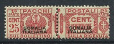 La Somalie 1928 Sass. 56 Neuf ** 100% colis postaux C. Italiana, 25 Cents.