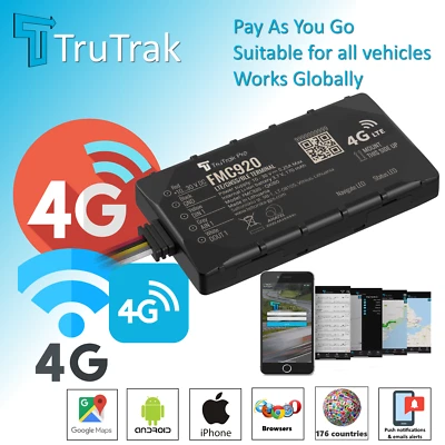 TELTONIKA TruTrak 4G GPS Tracker - Real Time Vehicle Car Van Tracking Device System - PAYG