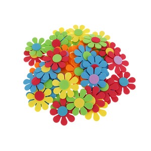 50x Schiuma Di Forme Di Fiori Per Bambini Bambini Dechoration Craft Art Diy Ebay