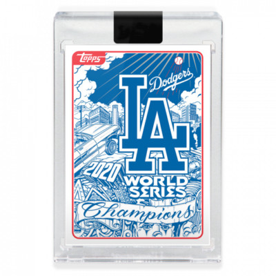2020 Topps 2020 Artist Mr Cartoon Los Angeles Dodgers World Series