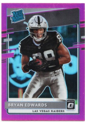 Bryan Edwards 2020 Panini Donruss Rated Rookie Optic Preview Pink Prizm #P-328