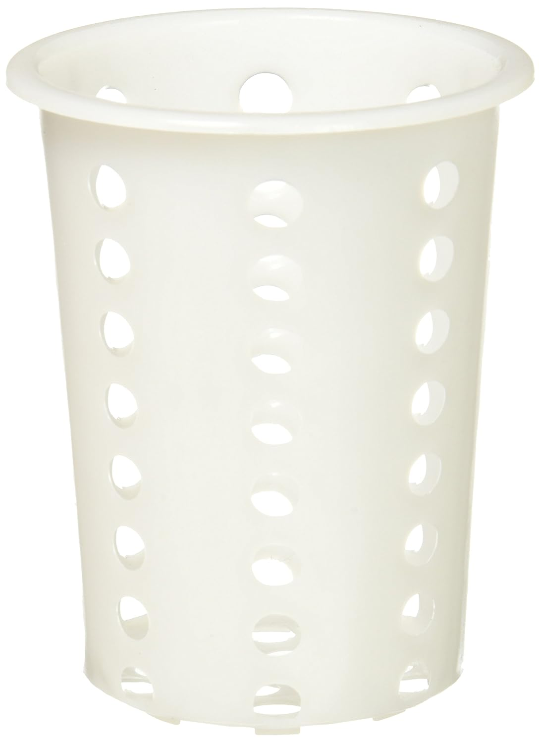 Flatware Cylinder, Plastic White Medium