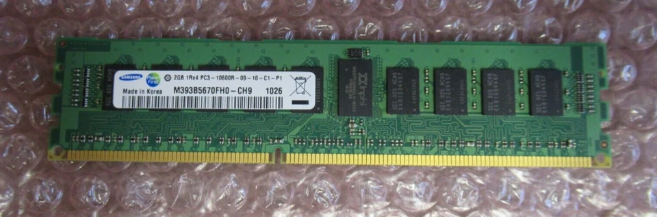 Samsung M393B5670FH0-CH9 4GB (2x2GB) PC3-10600 DDR3-1333MHz ECC CL9 240P Memory - Image 3 of 4