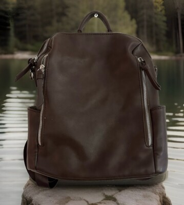 Urban Expressions vegan backpack Urban Expressions Vegan Mini Backpack Iridescent Velvet Faux  main image 3