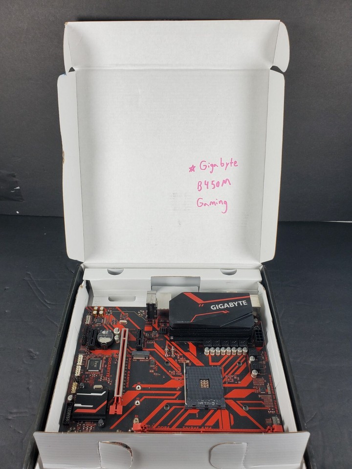 GIGABYTE B450 Gaming Motherboard, AM4 2XDDR4 (Max 64GB), 4 SATA, HDMI