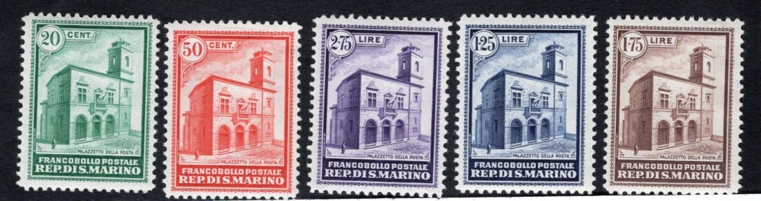 San Marino 1932 stamps Mi#175-179 START10%ONLY MH CV=1320$
