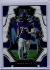 2022 Panini Select - Premier Level White Prizm Andrew Booth Jr  /35 (RC)