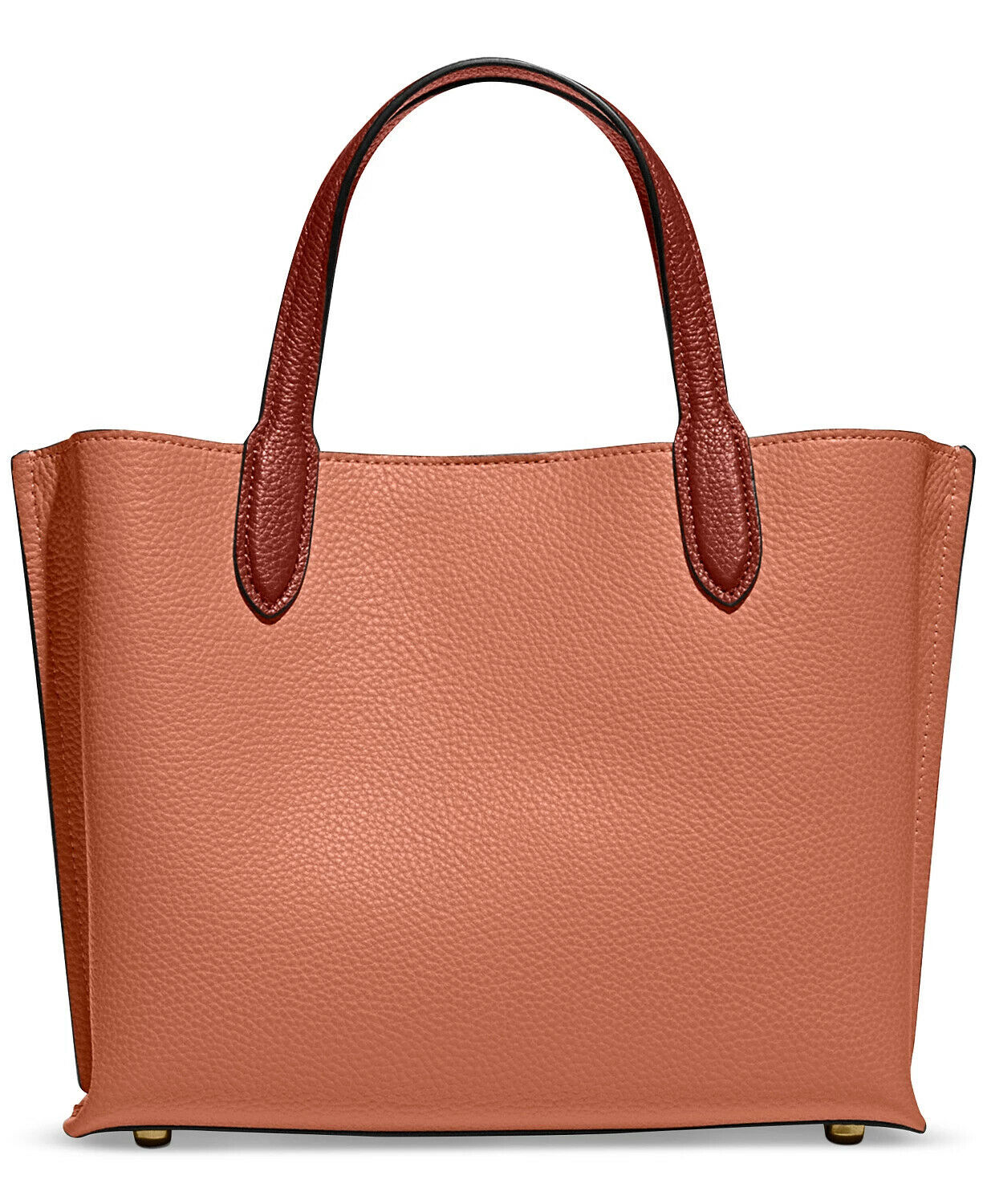 NWT Coach Leather WILLOW Tote 24 Light Coral Happy Hauling Crew